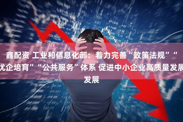 鑫配资 工业和信息化部：着力完善“政策法规”“优企培育”“公共服务”体系 促进中小企业高质量发展