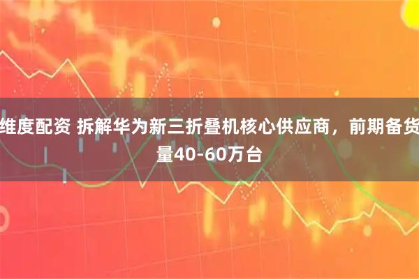 维度配资 拆解华为新三折叠机核心供应商，前期备货量40-60万台
