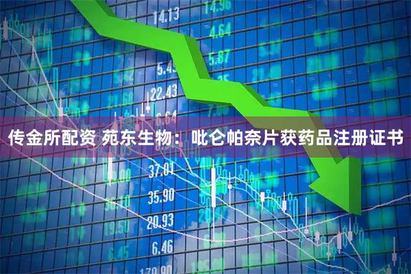 传金所配资 苑东生物：吡仑帕奈片获药品注册证书